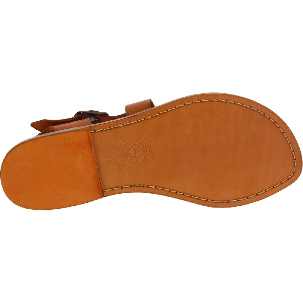 Lartigiano Del Cuoio Sandali Alla Francescana Da Donna In Cuoio Artigianali