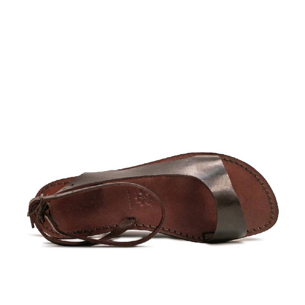 Lartigiano Del Cuoio Sandali Artigianali Da Donna In Pelle Testa Di Moro