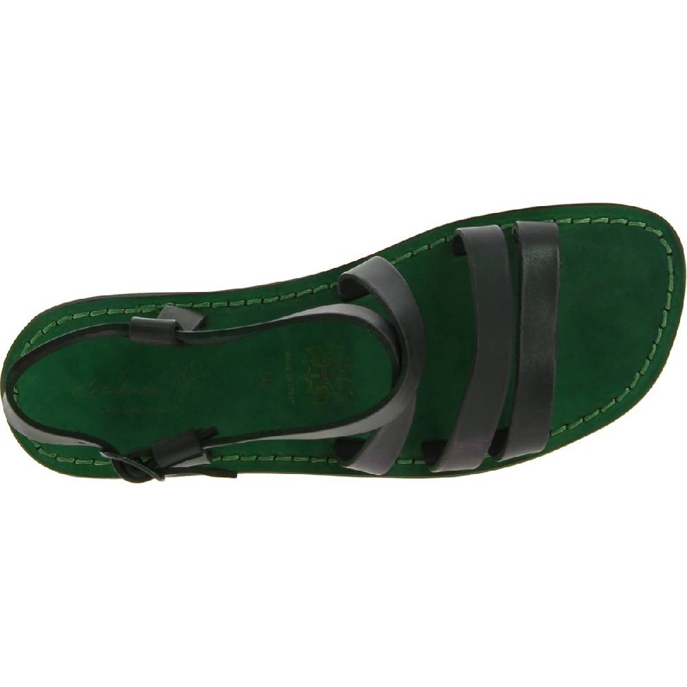 Lartigiano Del Cuoio Sandali Cuoio Uomo In Pelle Verde Fatti A Mano In Italia