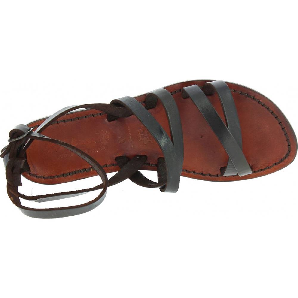 Lartigiano Del Cuoio Sandali Donna Artigianali In Pelle Testa Di Moro