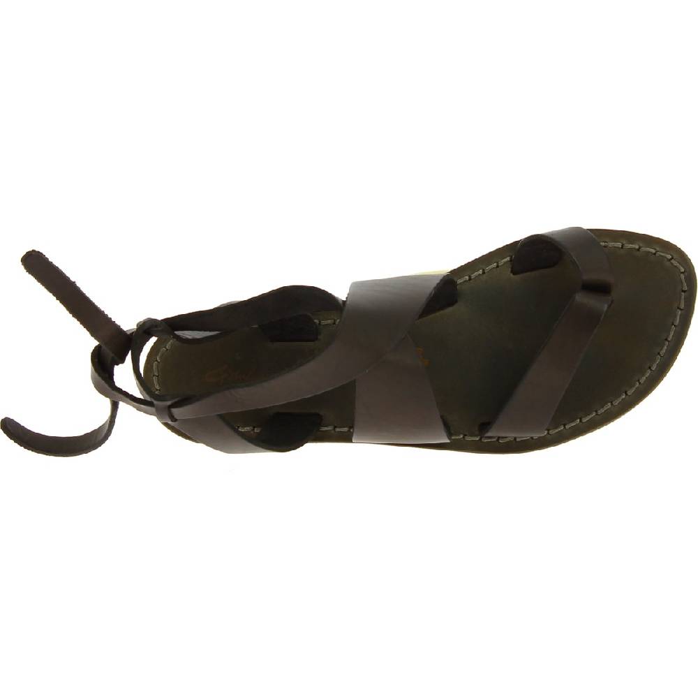 Lartigiano Del Cuoio Sandali Donna In Pelle Color Fango Fatti A Mano In Italia