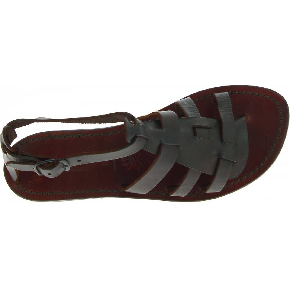 Lartigiano Del Cuoio Sandali Donna In Pelle Colore Testa Di Moro Artigianali