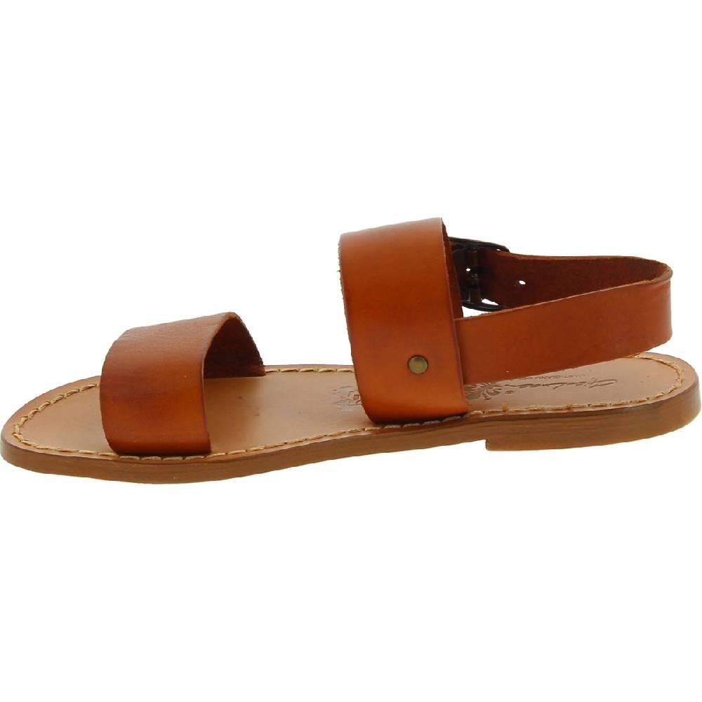 Lartigiano Del Cuoio Sandali Francescani Donna Artigianali In Pelle Color Cuoio