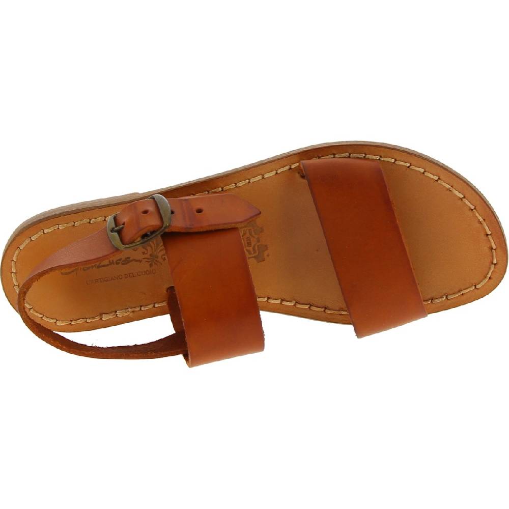 Lartigiano Del Cuoio Sandali Francescani Donna Artigianali In Pelle Color Cuoio