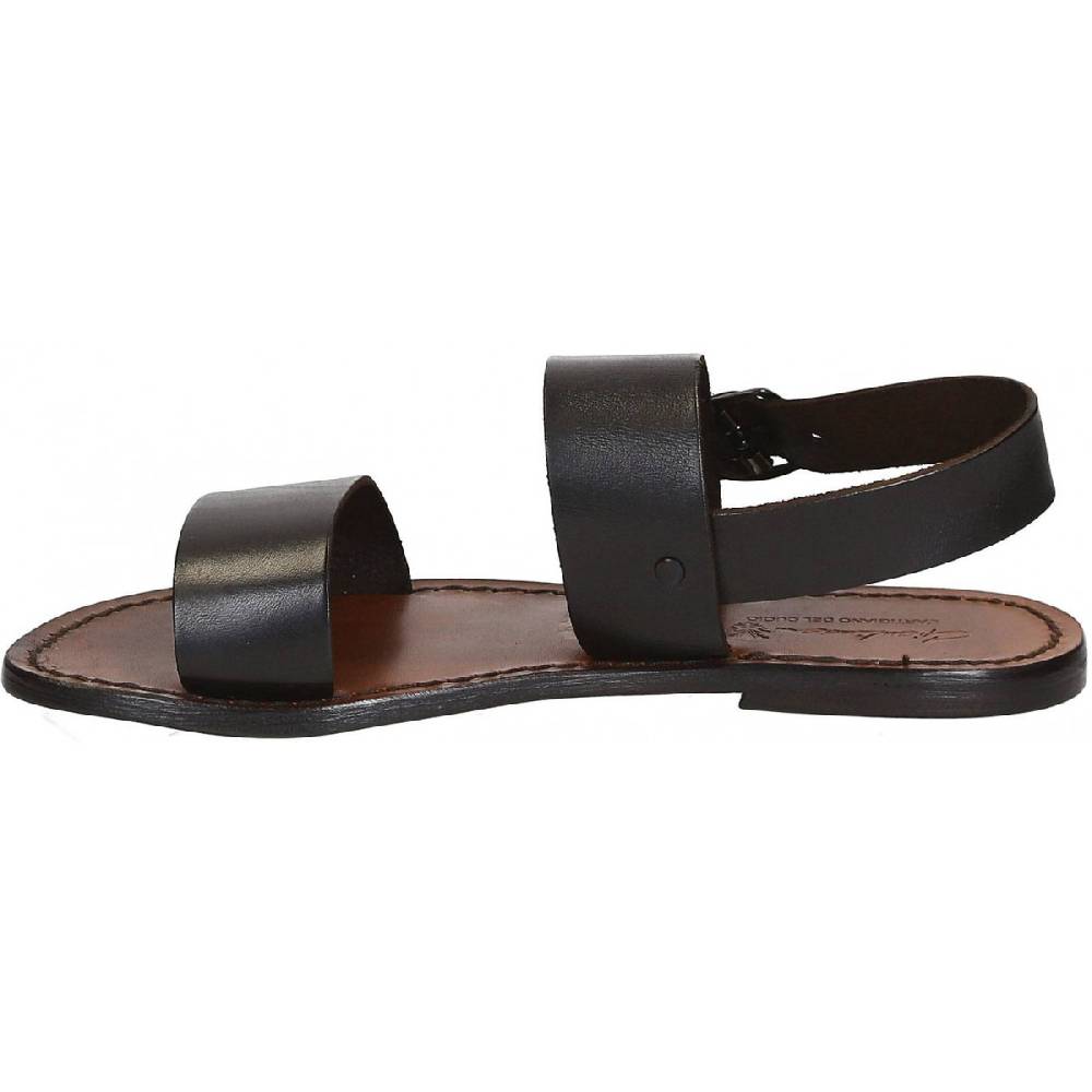 Lartigiano Del Cuoio Sandali Francescani Donna In Pelle Testa Di Moro Artigianali