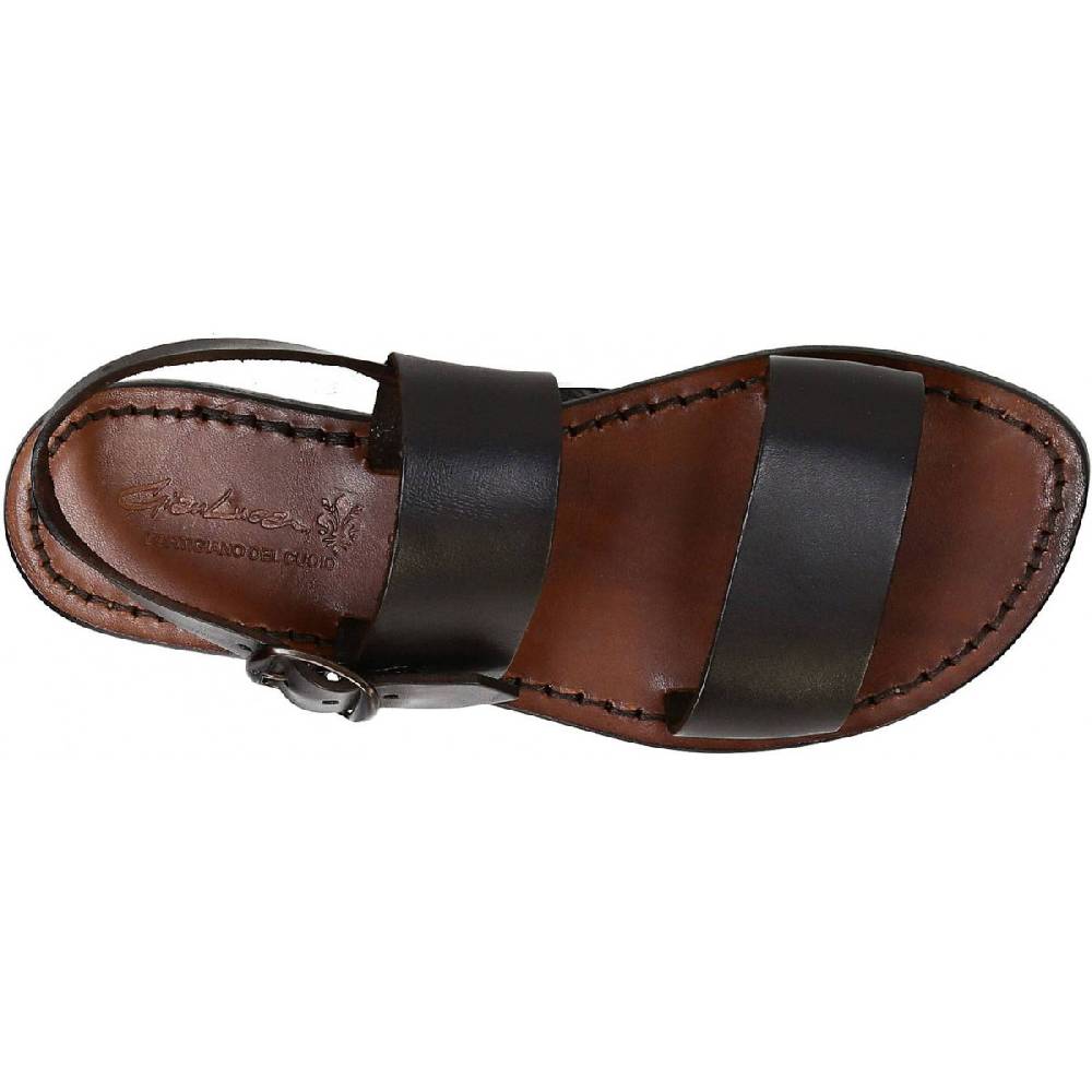 Lartigiano Del Cuoio Sandali Francescani Donna In Pelle Testa Di Moro Artigianali