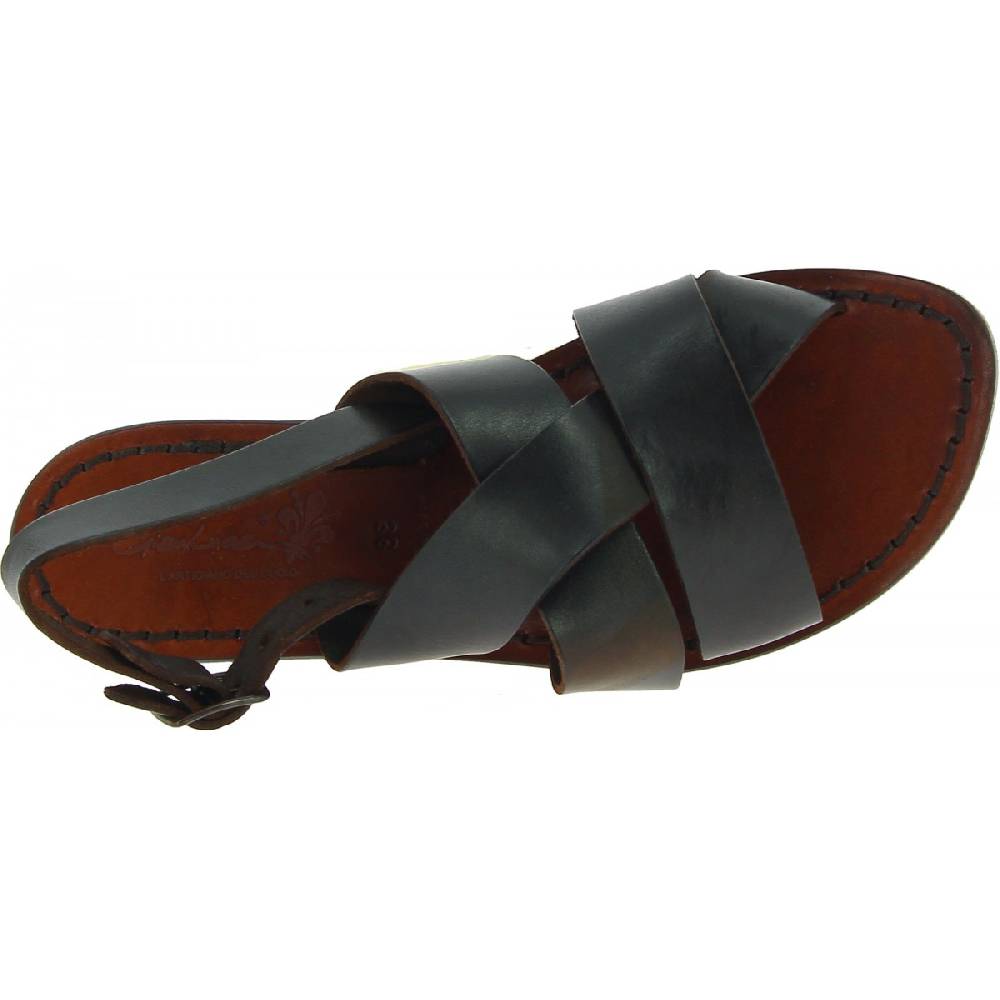 Lartigiano Del Cuoio Sandali Francescani Donna In Pelle Testa Di Moro Artigianali
