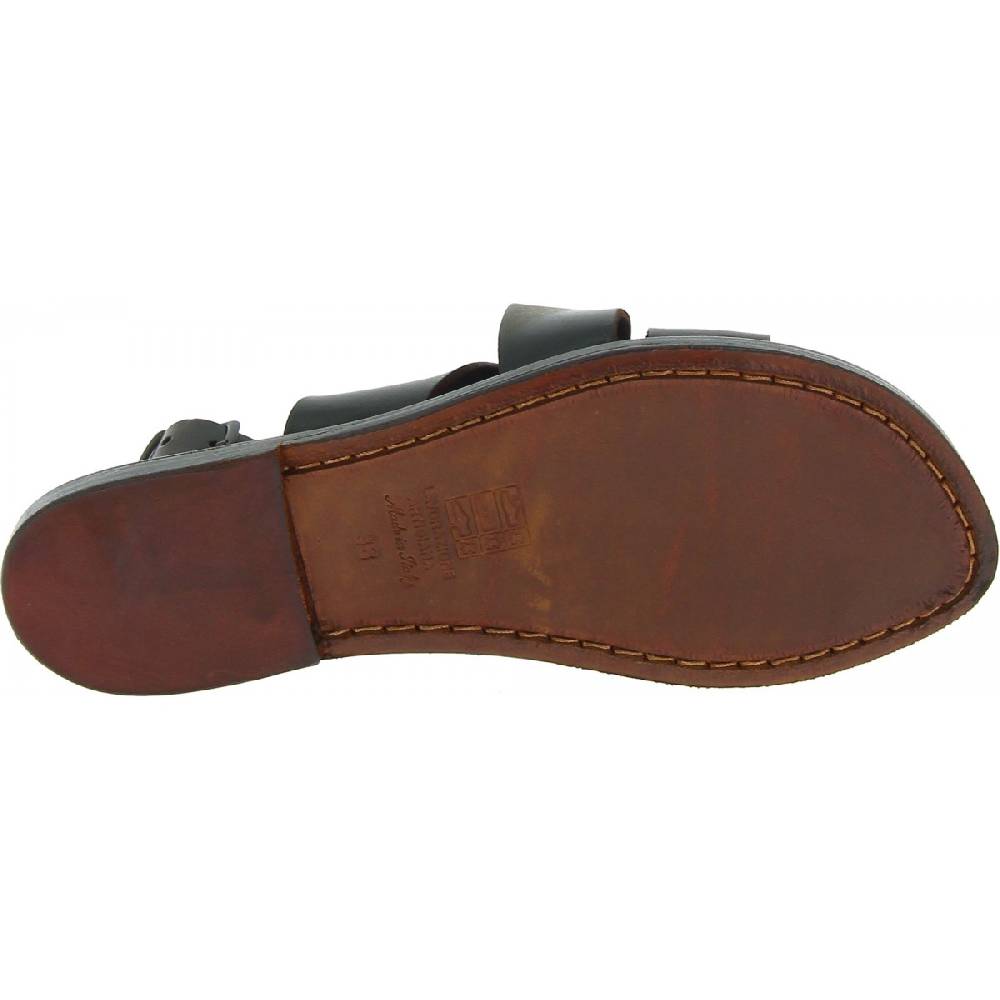 Lartigiano Del Cuoio Sandali Francescani Donna In Pelle Testa Di Moro Artigianali