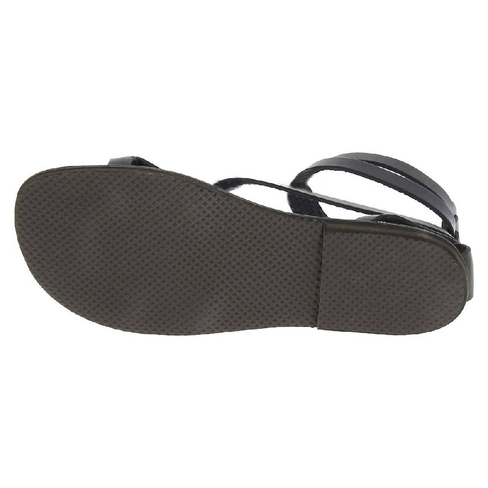 Lartigiano Del Cuoio Sandali Gladiatore Fatti A Mano In Pelle Colore Nero