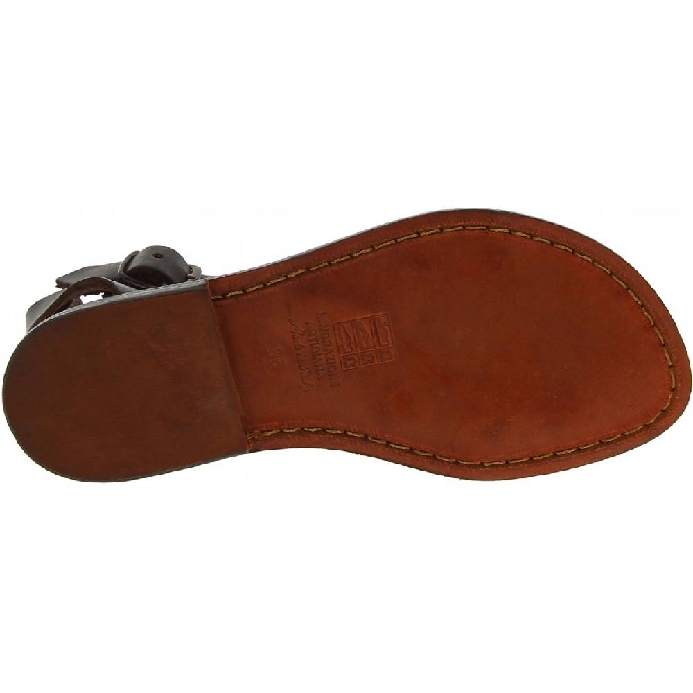 Lartigiano Del Cuoio Sandali In Cuoio Artigianali Testa Di Moro Da Donna