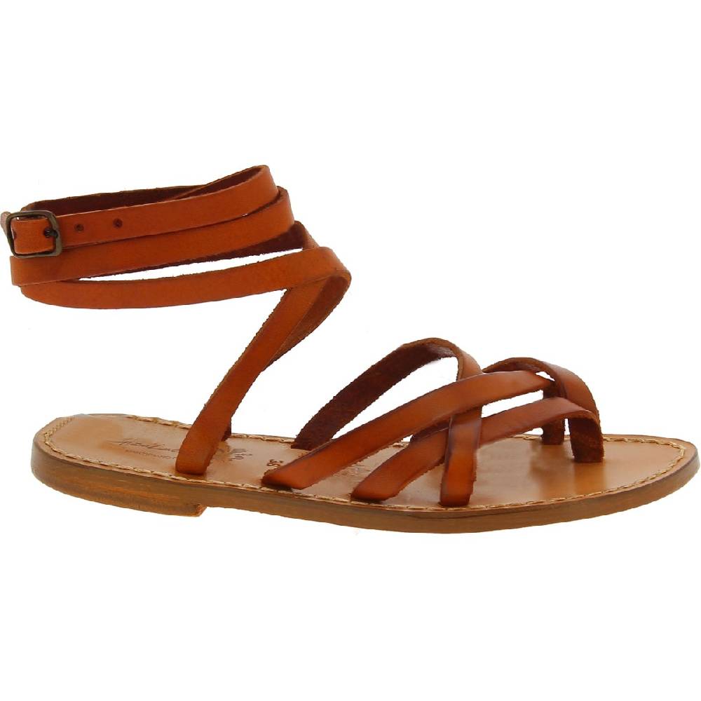 Lartigiano Del Cuoio Sandali Infradito Alla Schiava In Cuoio Fatti A Mano In Italia