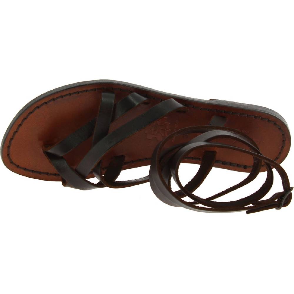 Lartigiano Del Cuoio Sandali Infradito Alla Schiava In Pelle Testa Di Moro Fatti A Mano In Italia