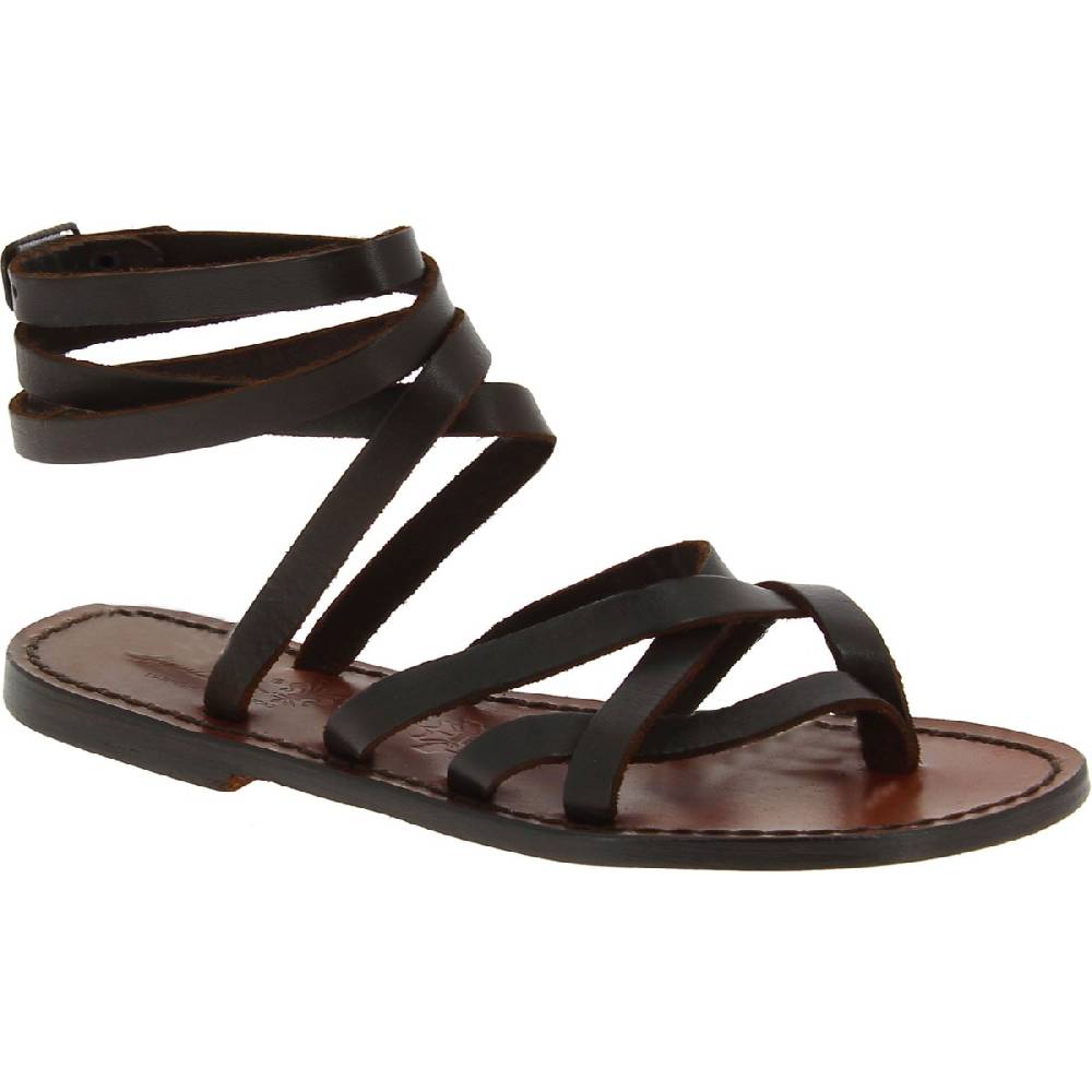 Lartigiano Del Cuoio Sandali infradito alla schiava in pelle testa di moro fatti a mano in Italia