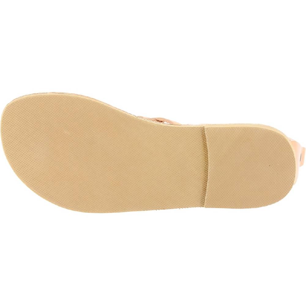 Lartigiano Del Cuoio Sandali Infradito Da Donna Con Lacci Incrociati Fatti A Mano In Pelle Di Vitello Nude