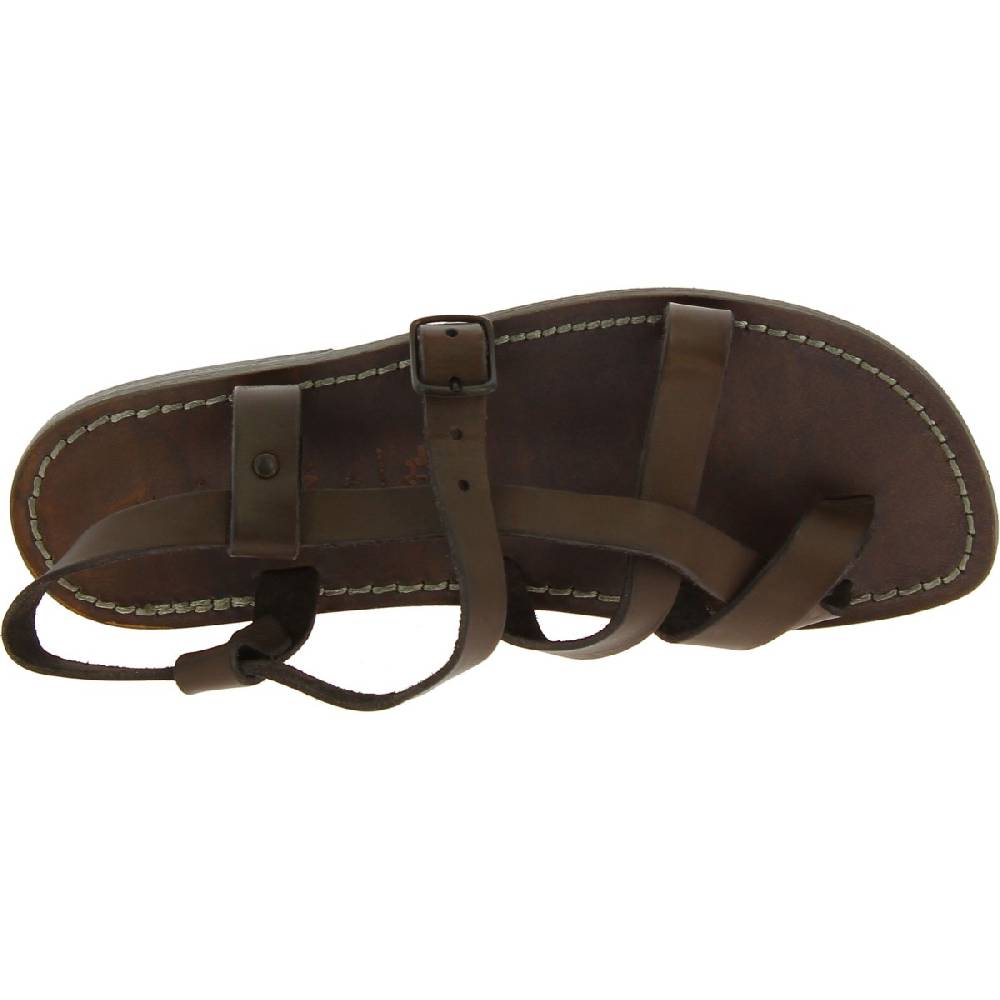 Lartigiano Del Cuoio Sandali Uomo In Cuoio Artigianali In Pelle Color Fango