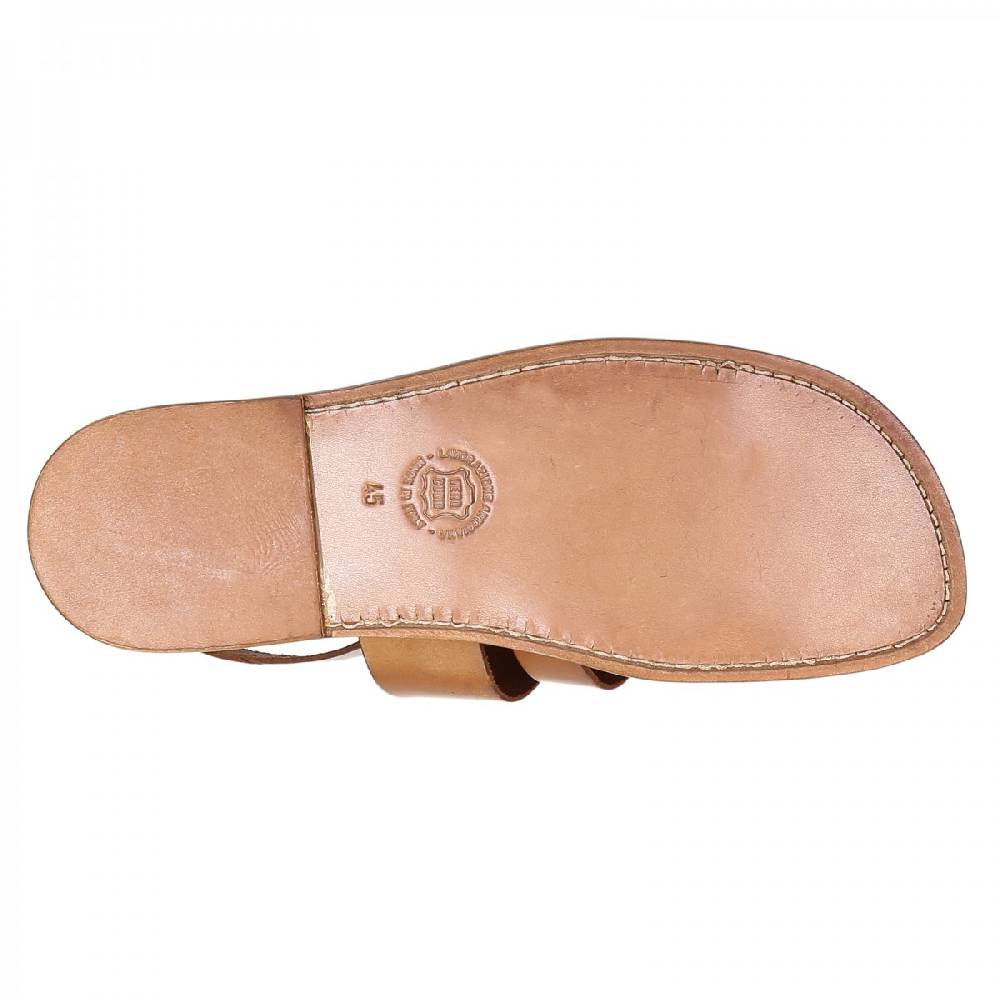 Lartigiano Del Cuoio Sandalo Francescano In Cuoio Da Uomo