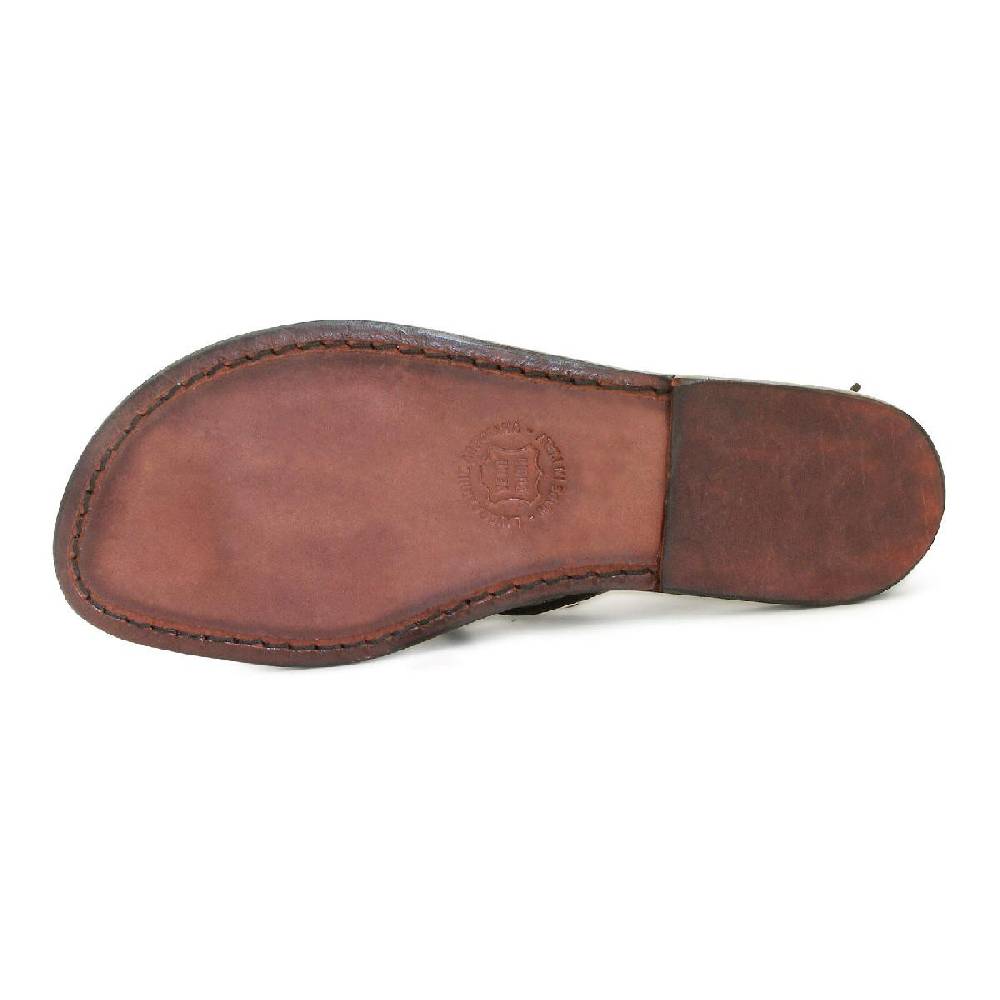 Lartigiano Del Cuoio Scarpe Alla Schiava Artigianali In Pelle Marrone