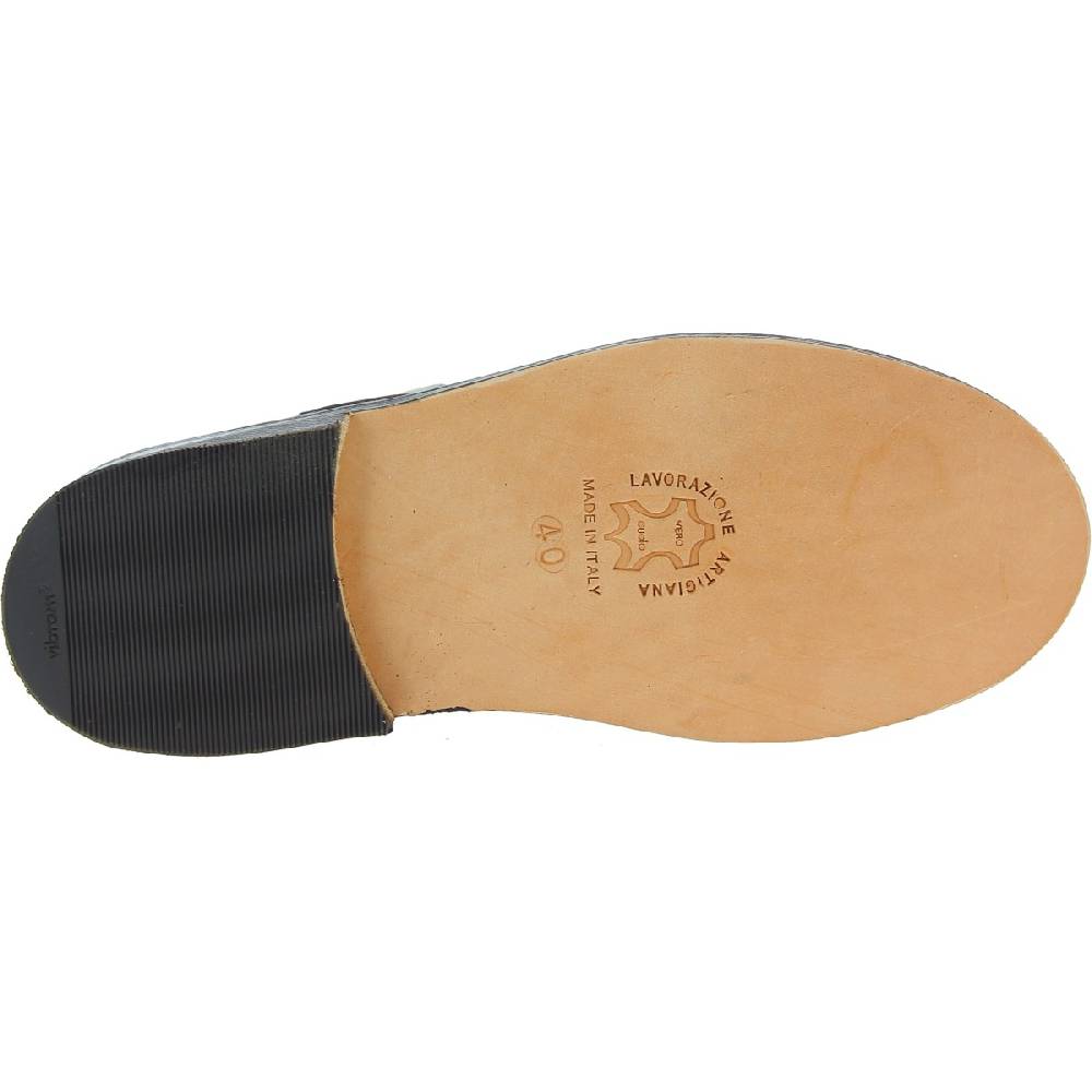 Lartigiano Del Cuoio Scarpe Aperte Da Donna In Pelle Marrone Scuro Fatte A Mano In Italia