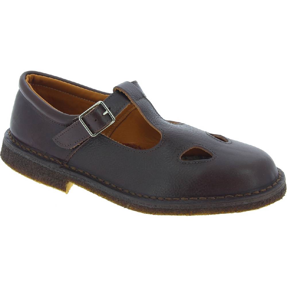 Lartigiano Del Cuoio Scarpe Aperte Da Uomo In Pelle Marrone Scuro Fatte A Mano In Italia