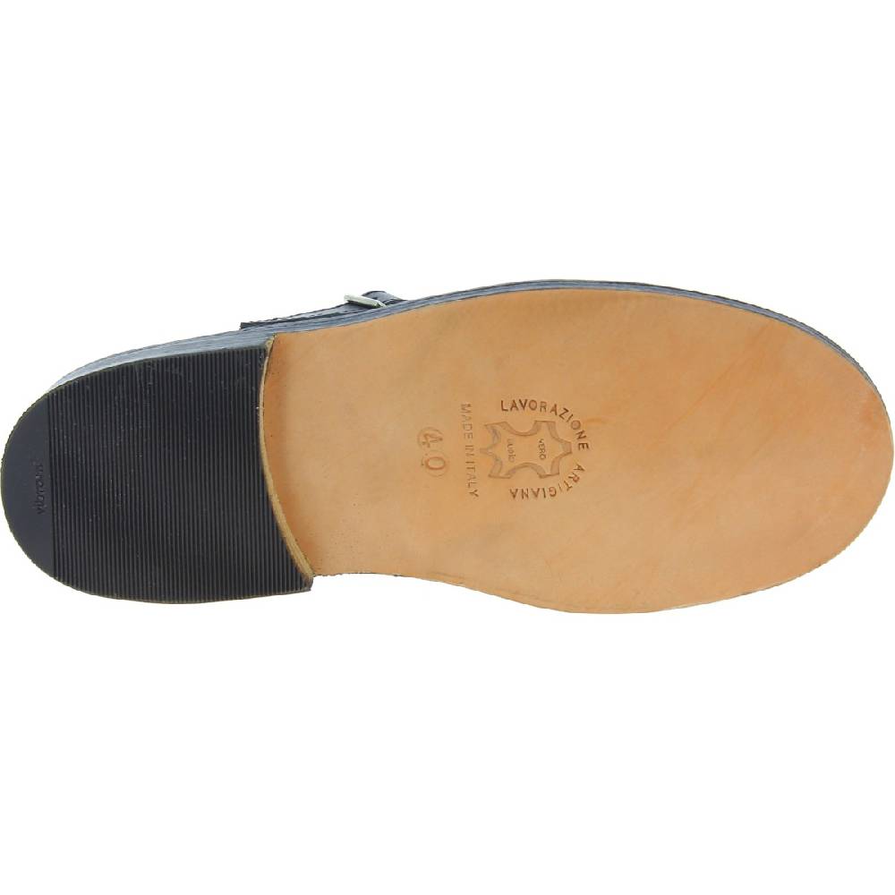 Lartigiano Del Cuoio Scarpe Occhio Di Bue Da Adulto In Pelle Nera Fatte A Mano In Italia