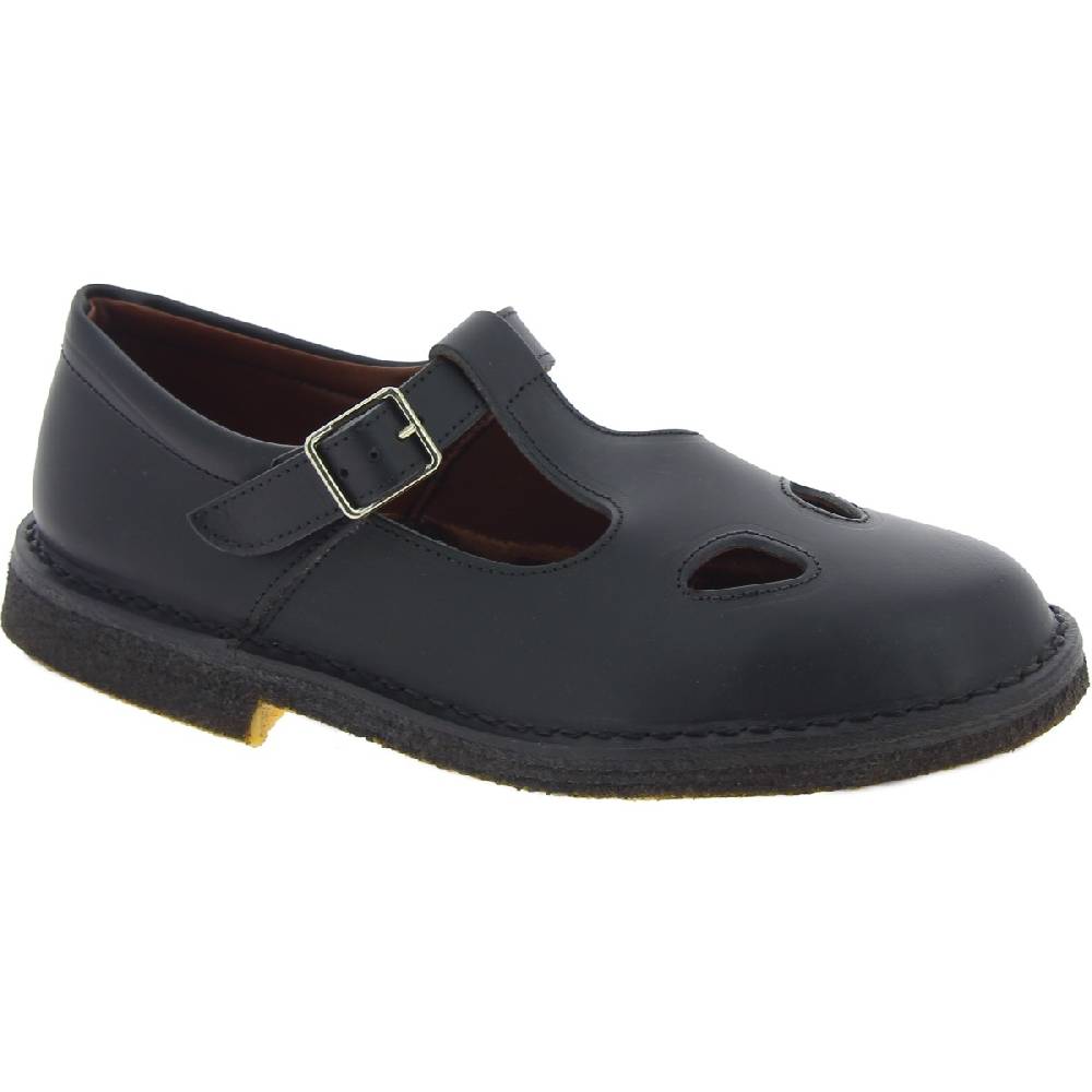 Lartigiano Del Cuoio Scarpe Occhio Di Bue Da Adulto In Pelle Nera Fatte A Mano In Italia