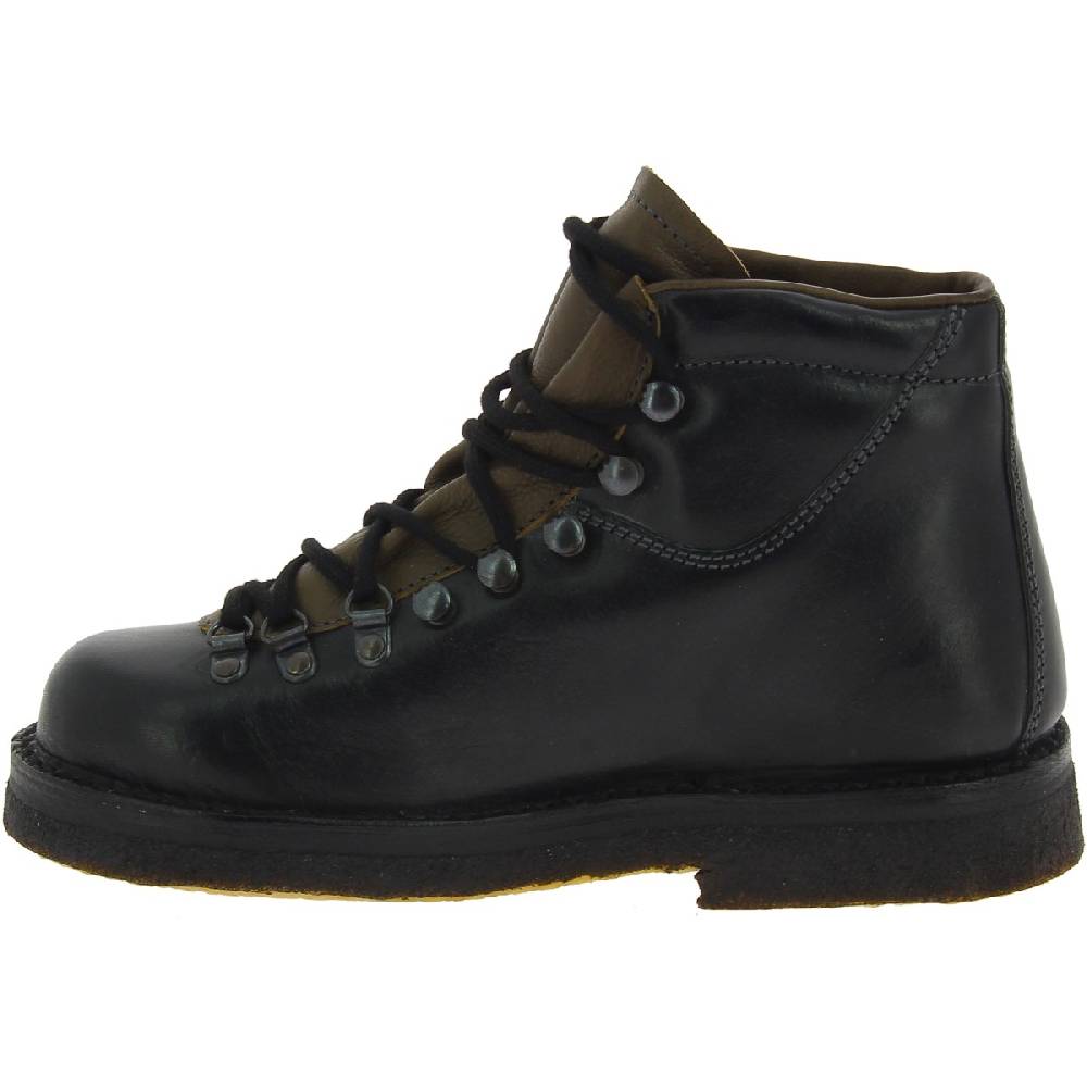 Lartigiano Del Cuoio Stivale Da Montagna Donna Color Nero Con Suola In Caucciù