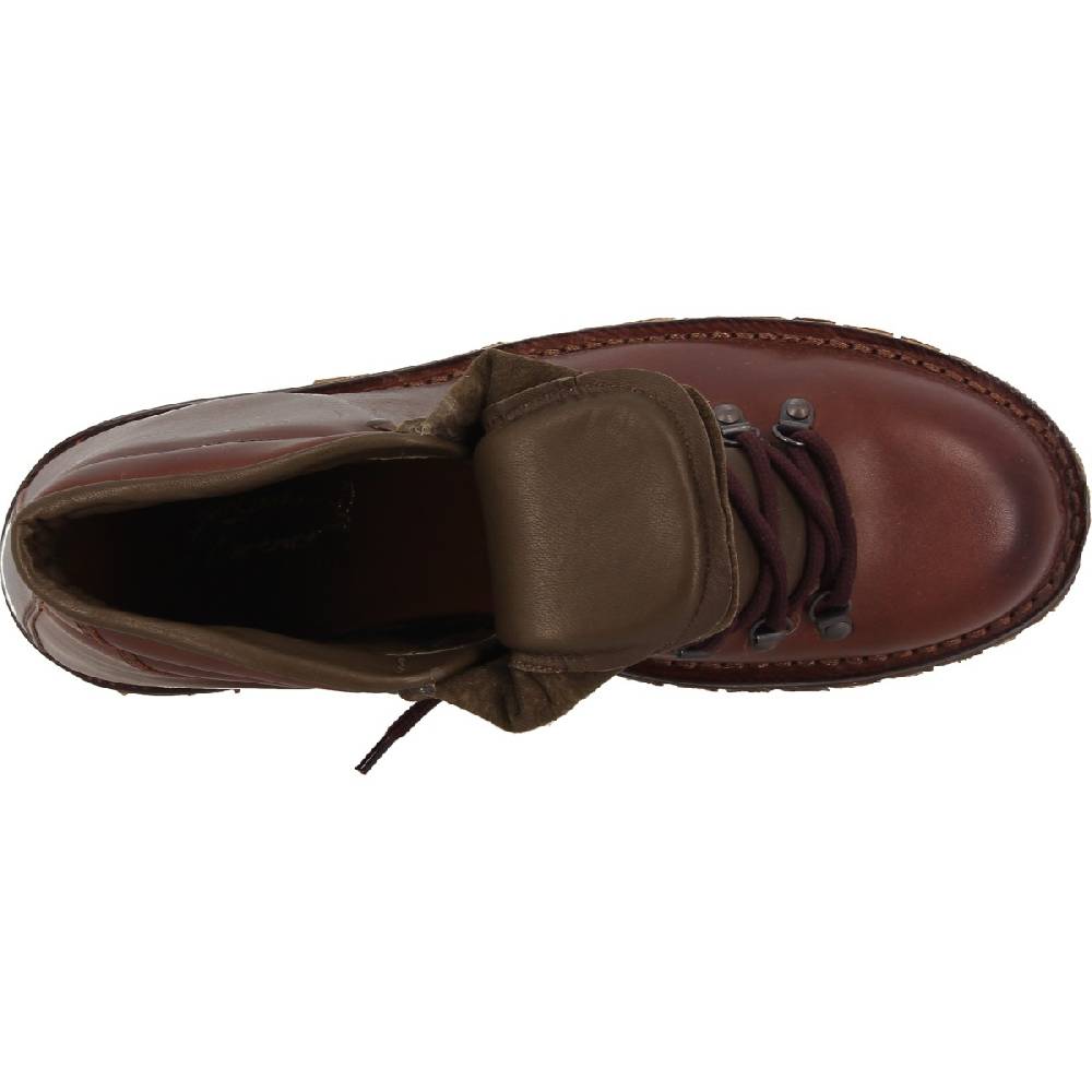 Lartigiano Del Cuoio Stivale Da Montagna In Pelle Conciata Al Vegetale Marrone Scuro