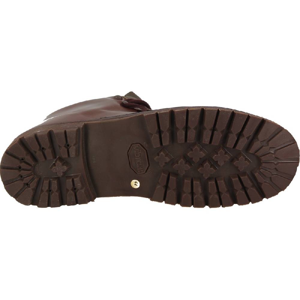 Lartigiano Del Cuoio Stivale Da Montagna In Pelle Conciata Al Vegetale Marrone Scuro