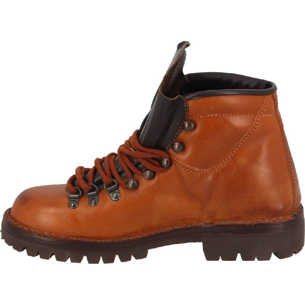 Lartigiano Del Cuoio Stivale Da Montagna In Pelle Conciata Al Vegetale Color Cuoio