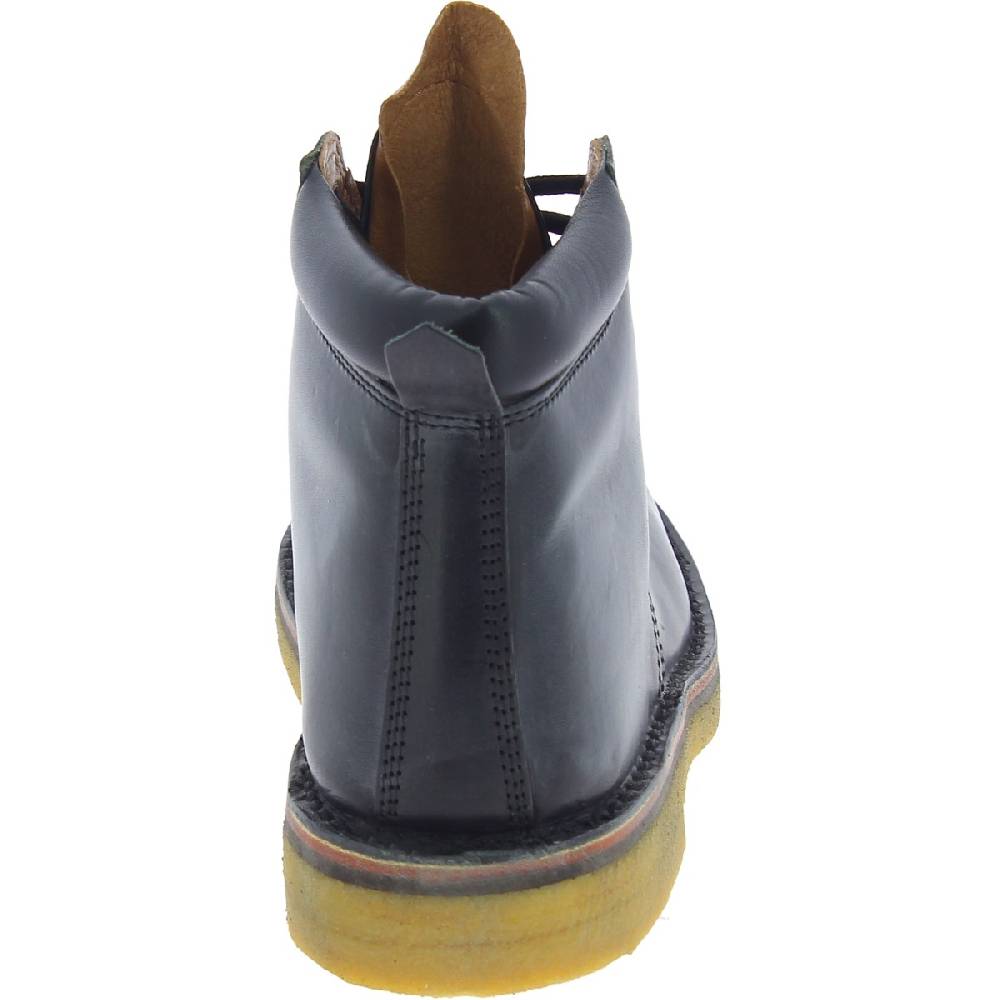 Lartigiano Del Cuoio Stivaletti Artigianali In Pelle Nera Conciata Al Vegetale