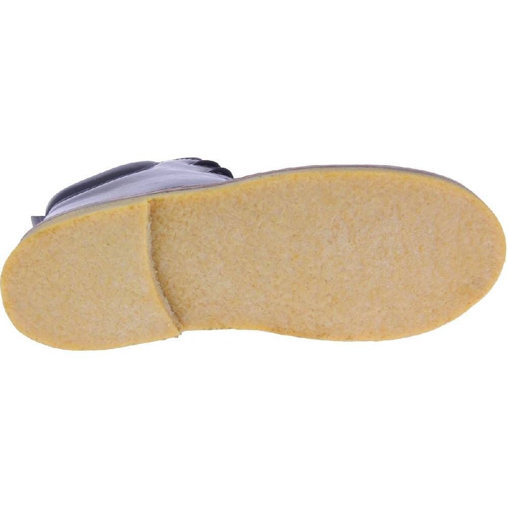 Lartigiano Del Cuoio Stivaletti Artigianali In Pelle Nera Conciata Al Vegetale