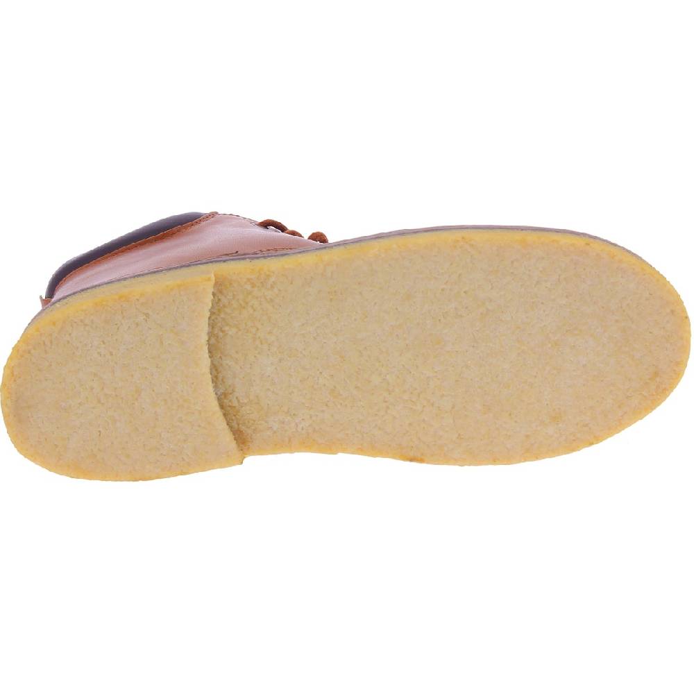 Lartigiano Del Cuoio Stivaletti Artigianali Uomo In Pelle Marrone Conciata Al Vegetale