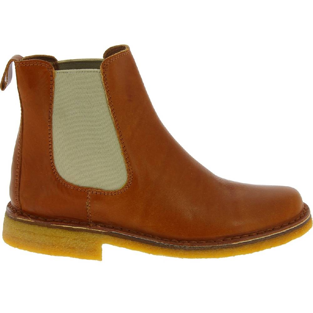 Lartigiano Del Cuoio Stivaletti Chelsea Donna In Pelle Marrone E Suola In Para Artigianali