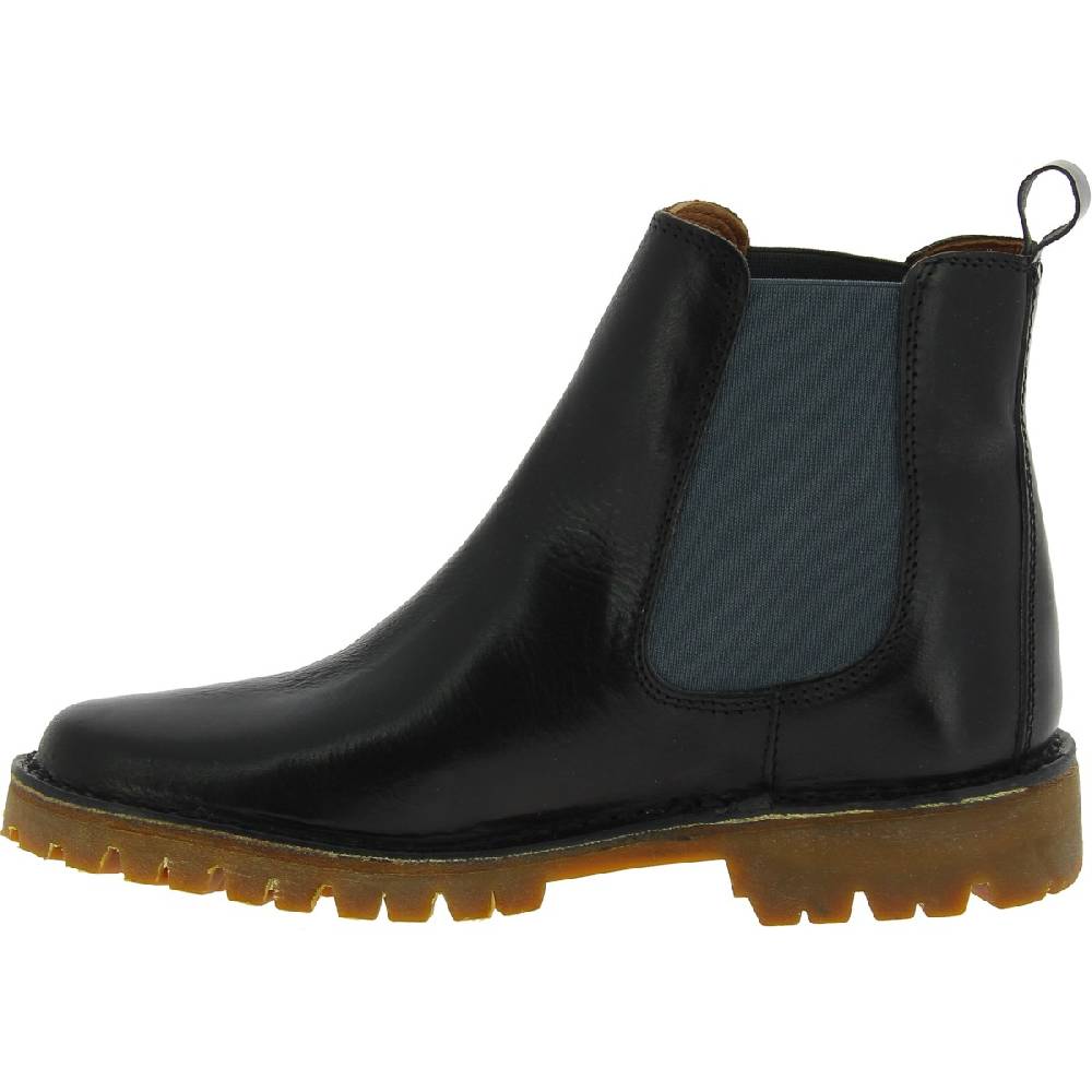 Lartigiano Del Cuoio Stivaletti Chelsea Donna Neri In Pelle Con Suola Vibram Artigianali