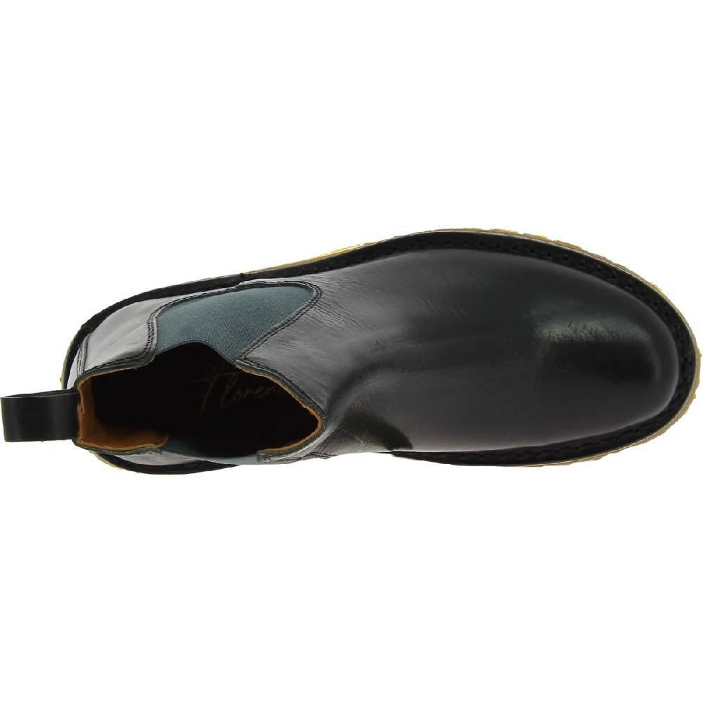 Lartigiano Del Cuoio Stivaletti Chelsea Donna Neri In Pelle Con Suola Vibram Artigianali