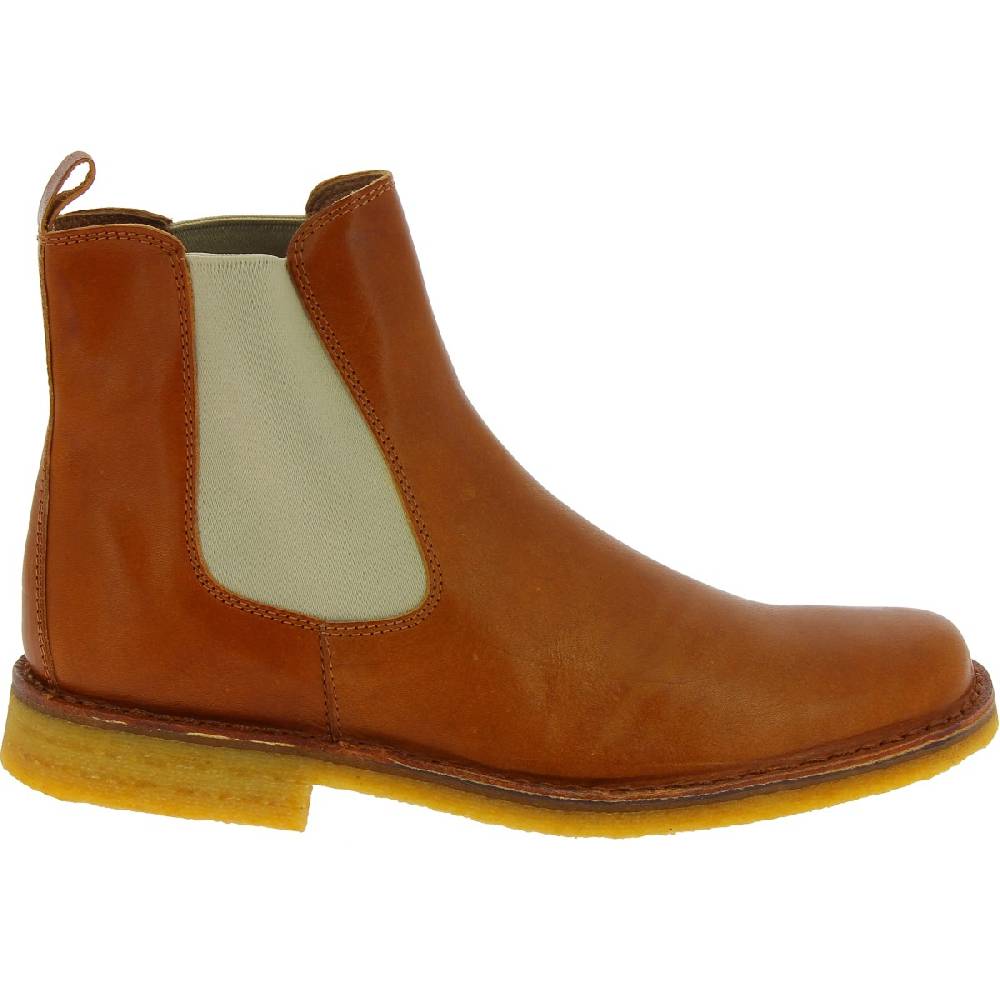 Lartigiano Del Cuoio Stivaletti Chelsea Uomo In Pelle Marrone E Suola In Para Artigianali