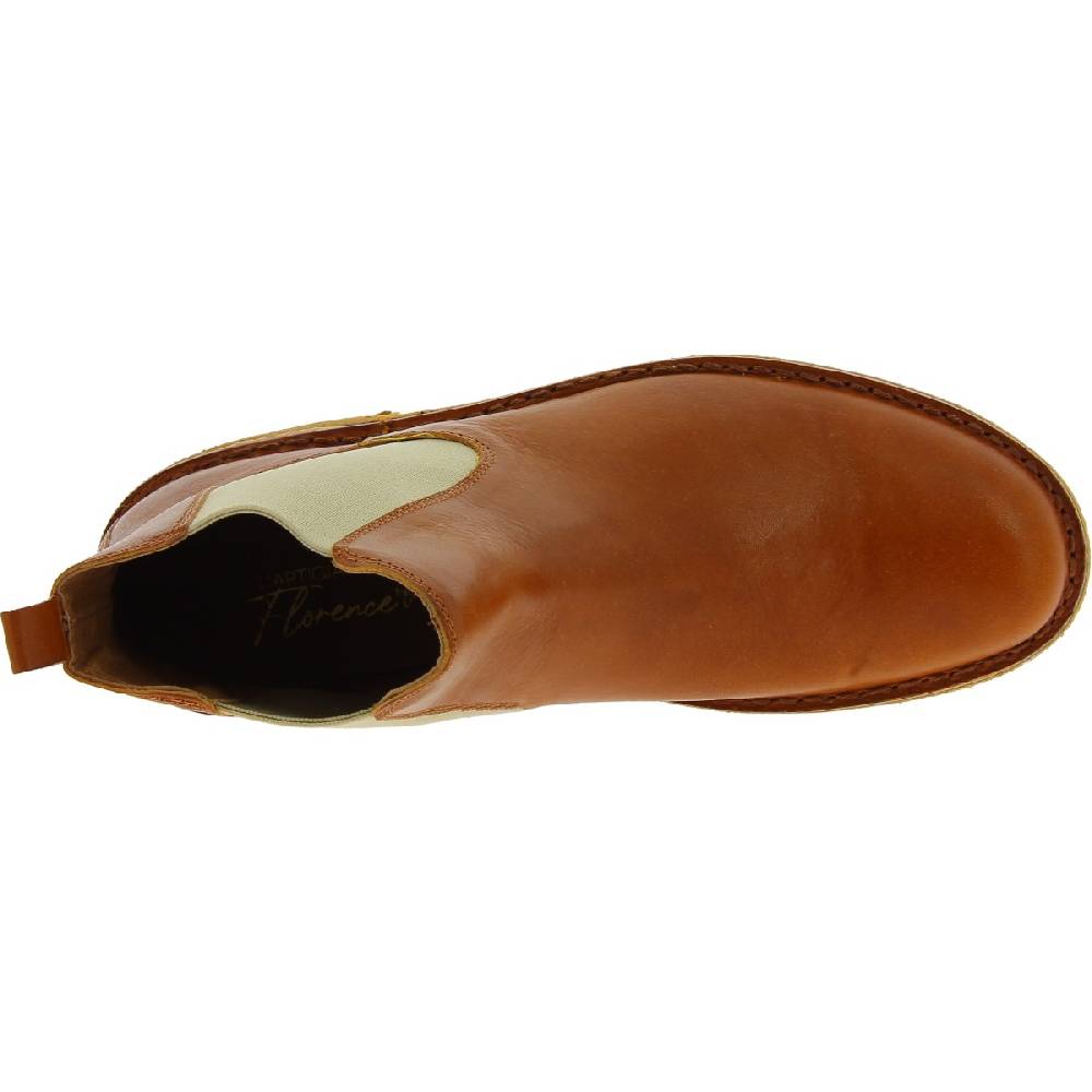 Lartigiano Del Cuoio Stivaletti Chelsea Uomo In Pelle Marrone E Suola In Para Artigianali