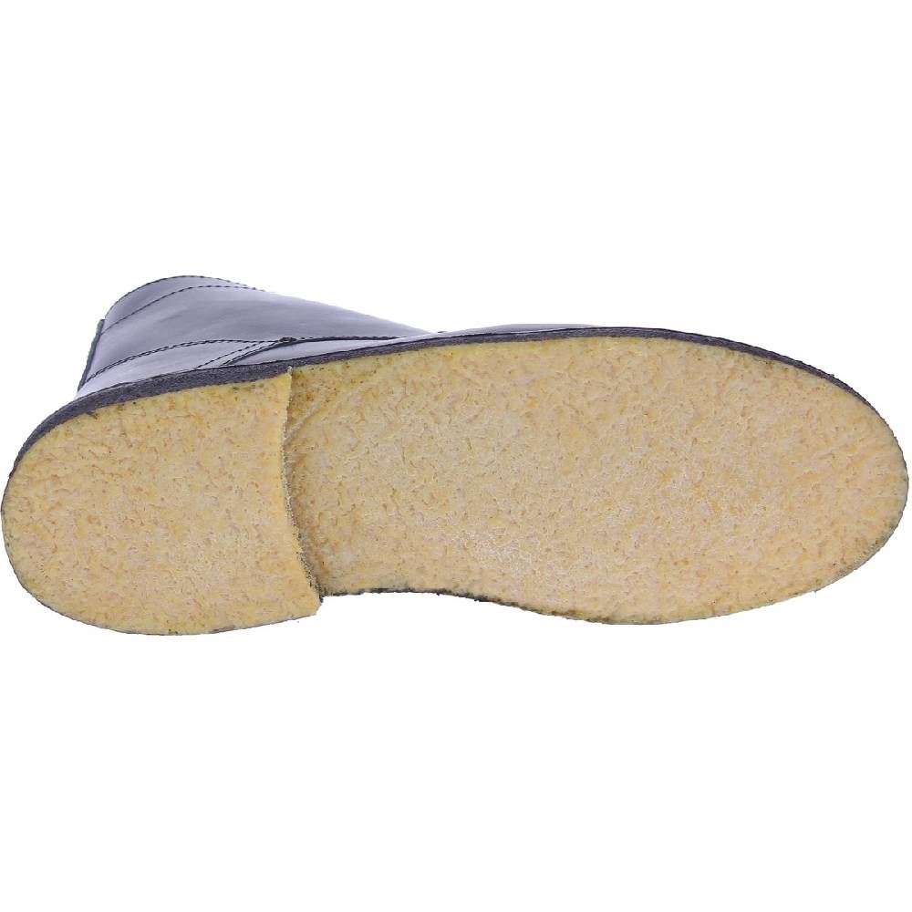 Lartigiano Del Cuoio Stivaletti Da Uomo In Pelle Nera Con Fodera Invernale