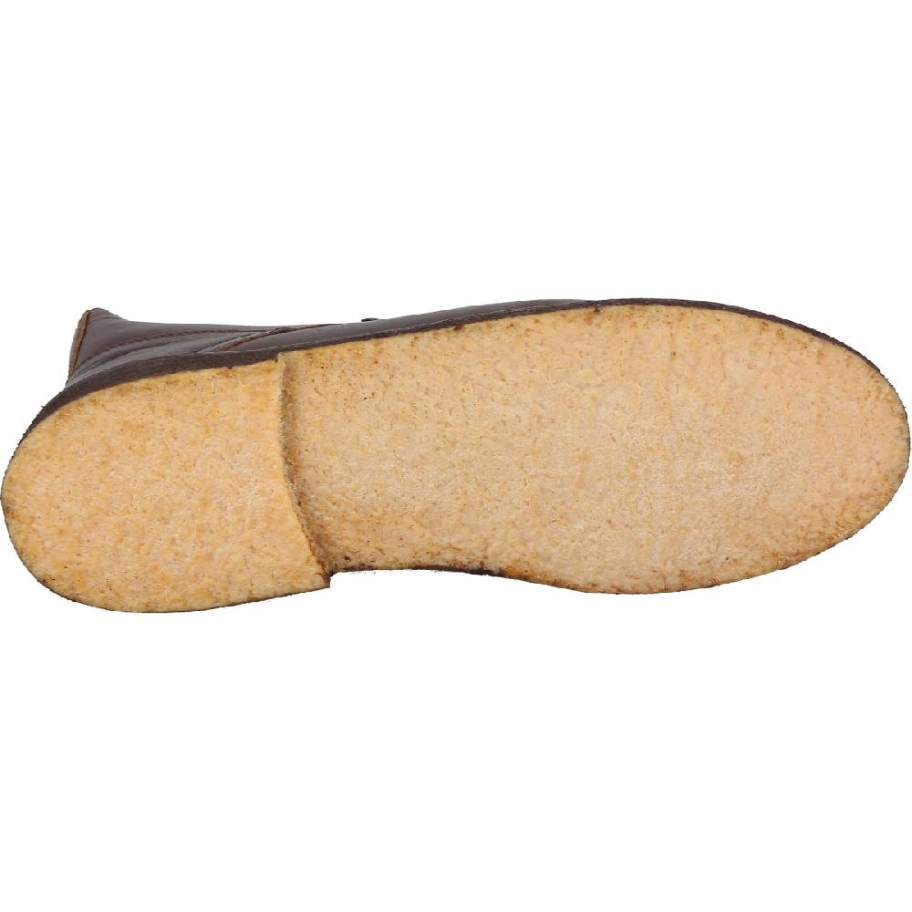 Lartigiano Del Cuoio Stivaletti Da Uomo In Pelle Testa Di Moro Con Fodera Invernale