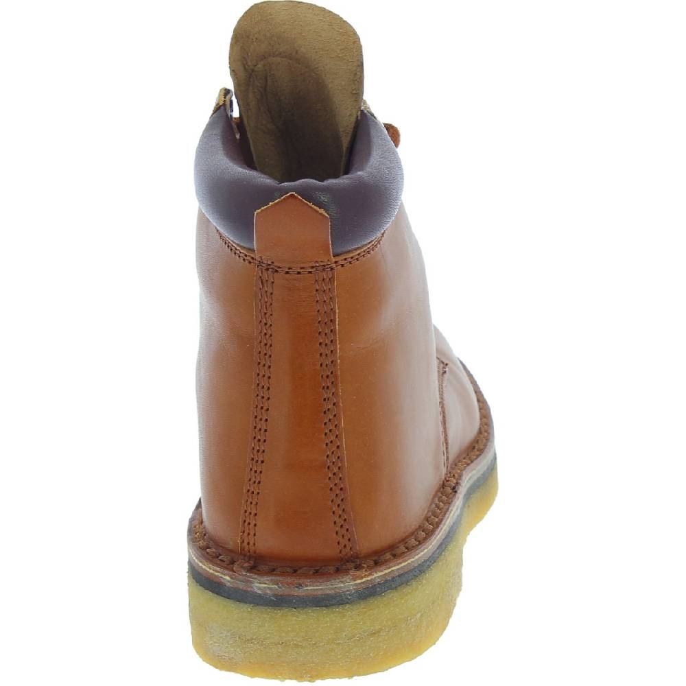 Lartigiano Del Cuoio Stivaletti Donna Artigianali In Pelle Marrone Conciata Al Vegetale