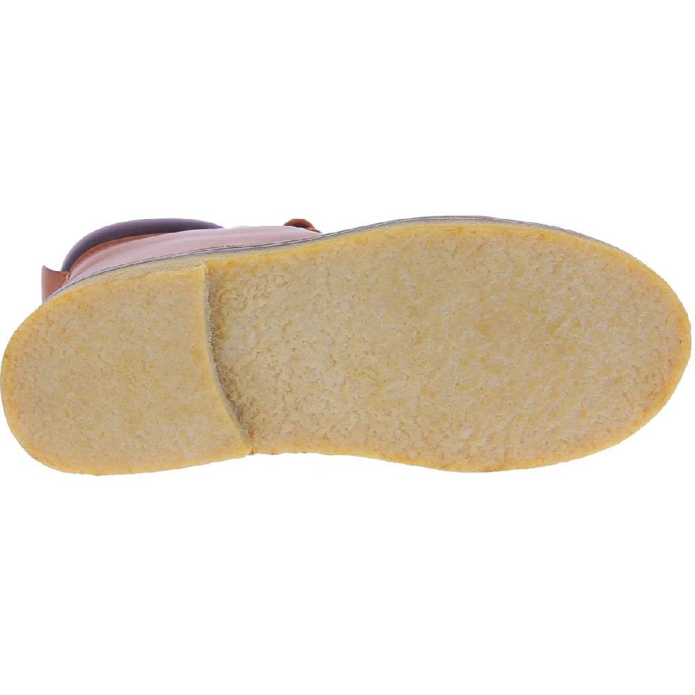 Lartigiano Del Cuoio Stivaletti Donna Artigianali In Pelle Marrone Conciata Al Vegetale