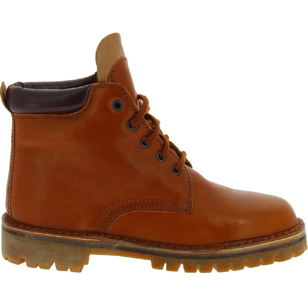 Lartigiano Del Cuoio Stivaletti Donna Artigianali In Pelle Marrone E Suola Vibram