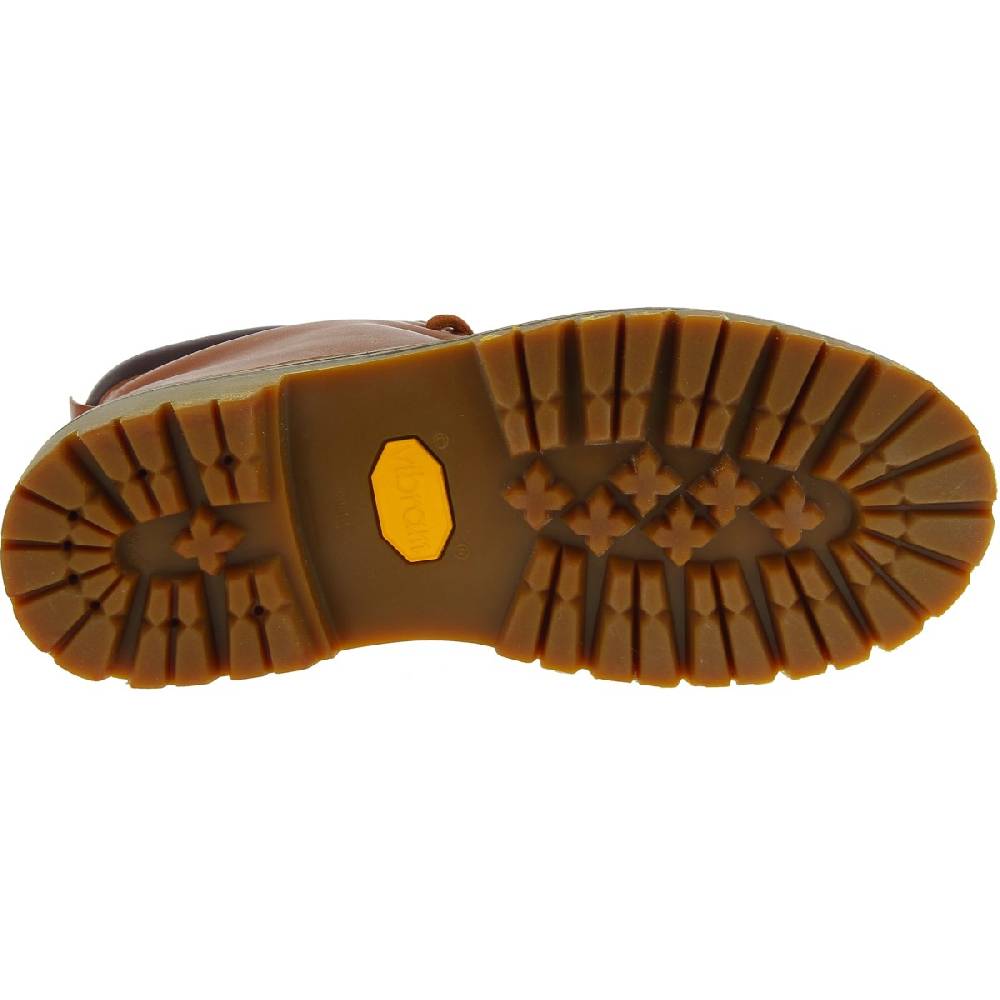 Lartigiano Del Cuoio Stivaletti Donna Artigianali In Pelle Marrone E Suola Vibram