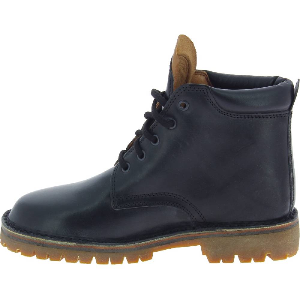 Lartigiano Del Cuoio Stivaletti Donna Artigianali In Pelle Nero Con Suola Vibram