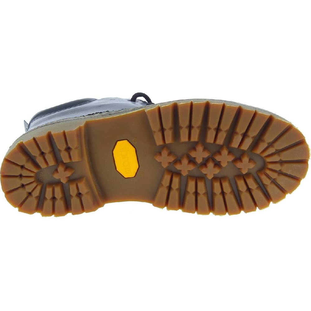 Lartigiano Del Cuoio Stivaletti Donna Artigianali In Pelle Nero Con Suola Vibram