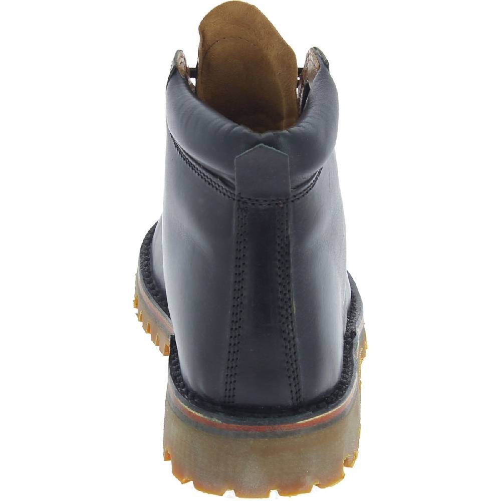 Lartigiano Del Cuoio Stivaletti Uomo Artigianali In Pelle Nera E Suola Vibram