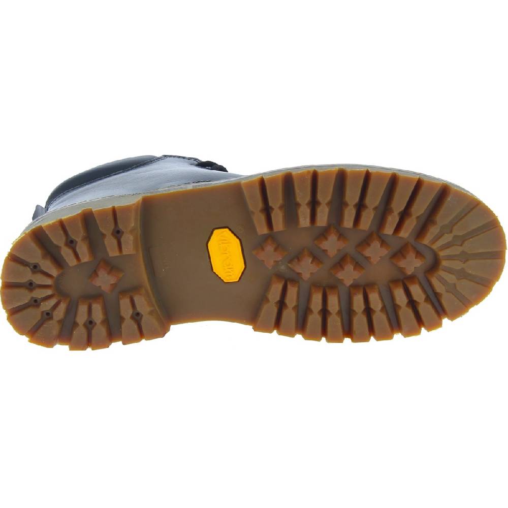 Lartigiano Del Cuoio Stivaletti Uomo Artigianali In Pelle Nera E Suola Vibram