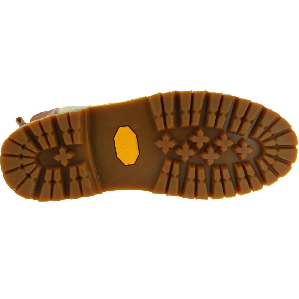 Lartigiano Del Cuoio Stivaletto Beatles Donna In Pelle Marrone E Suola Vibram