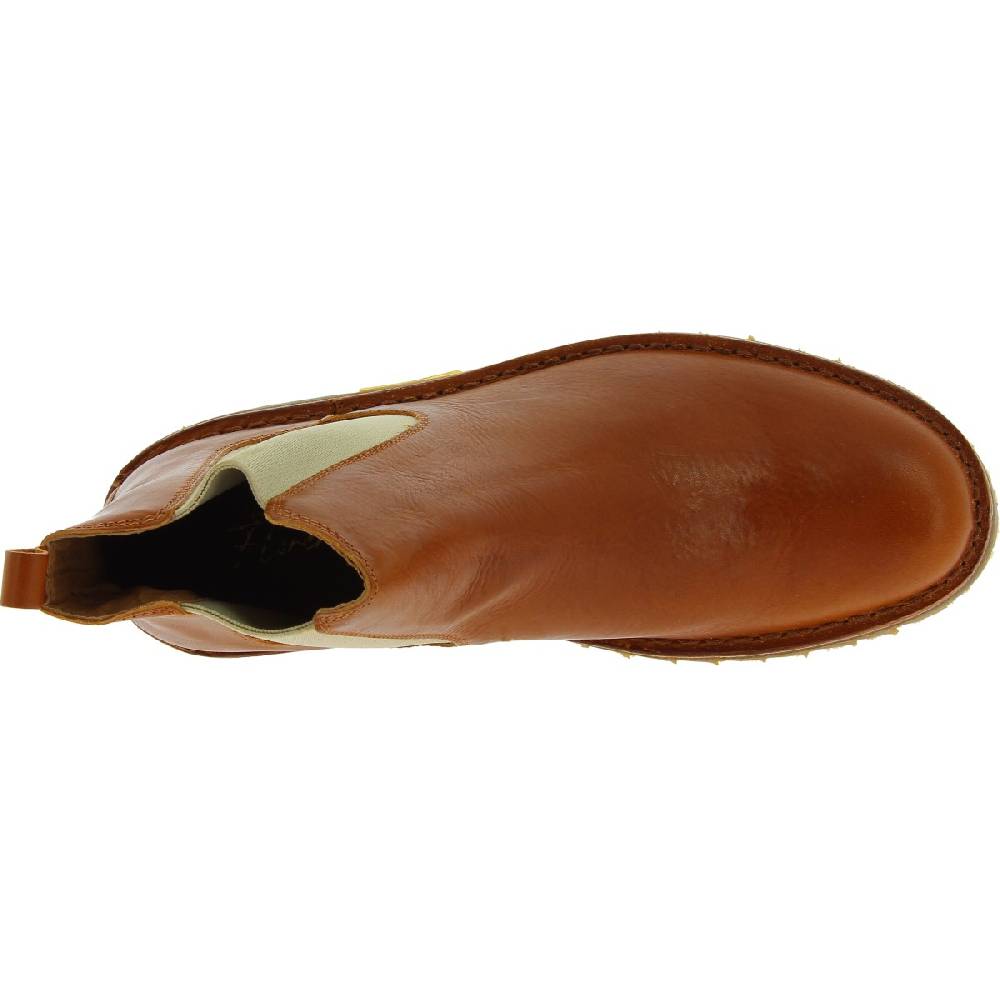 Lartigiano Del Cuoio Stivaletto Beatles In Pelle Marrone E Suola Vibram