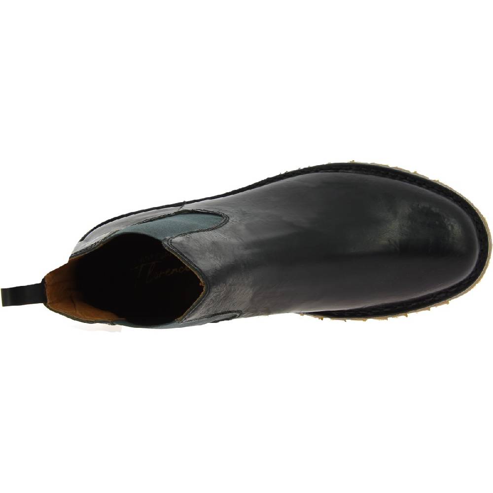 Lartigiano Del Cuoio Stivaletto Beatles Uomo In Pelle Nera E Suola Vibram